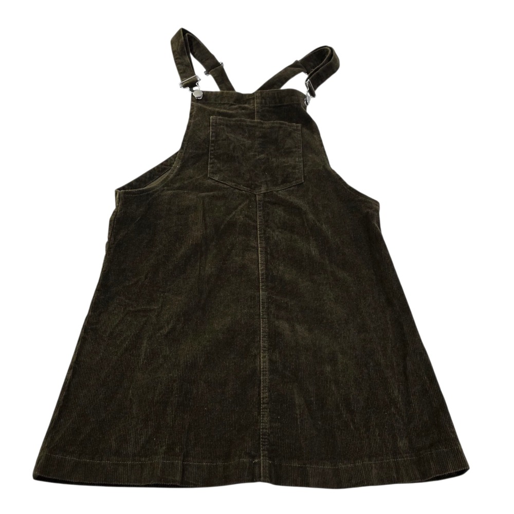 Altar'd State Mini Overall Corduroy Jumper Dress Womens Brown Small‎ Pinafore